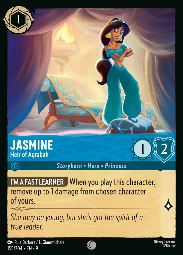 09 Fabled - 155/204 - Jasmine - Heir of Agrabah - FOIL