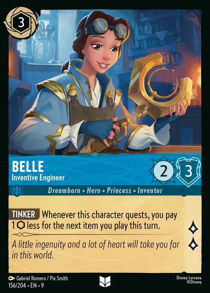 09 Fabled - 156/204 - Belle - Inventive Engineer - FOIL
