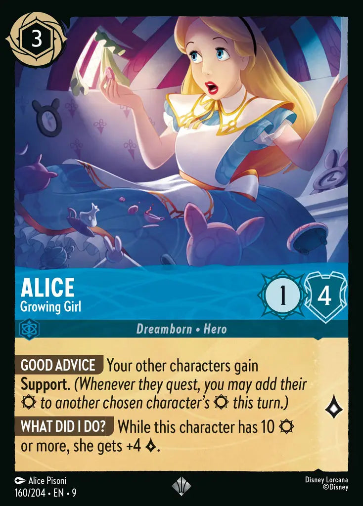 09 Fabled - 160/204 - Alice - Growing Girl - NON FOIL