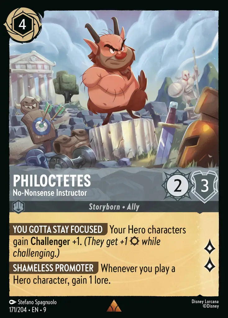 09 Fabled - 171/204 - Philoctetes - No-Nonsense Instructor - FOIL