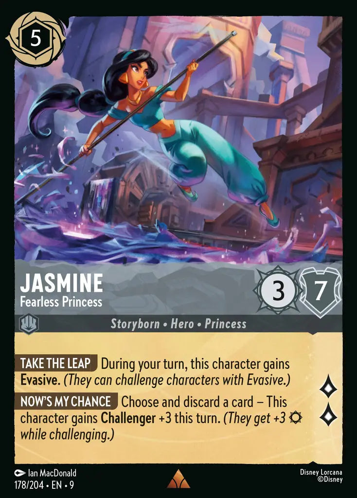 09 Fabled - 178/204 - Jasmine - Fearless Princess - FOIL
