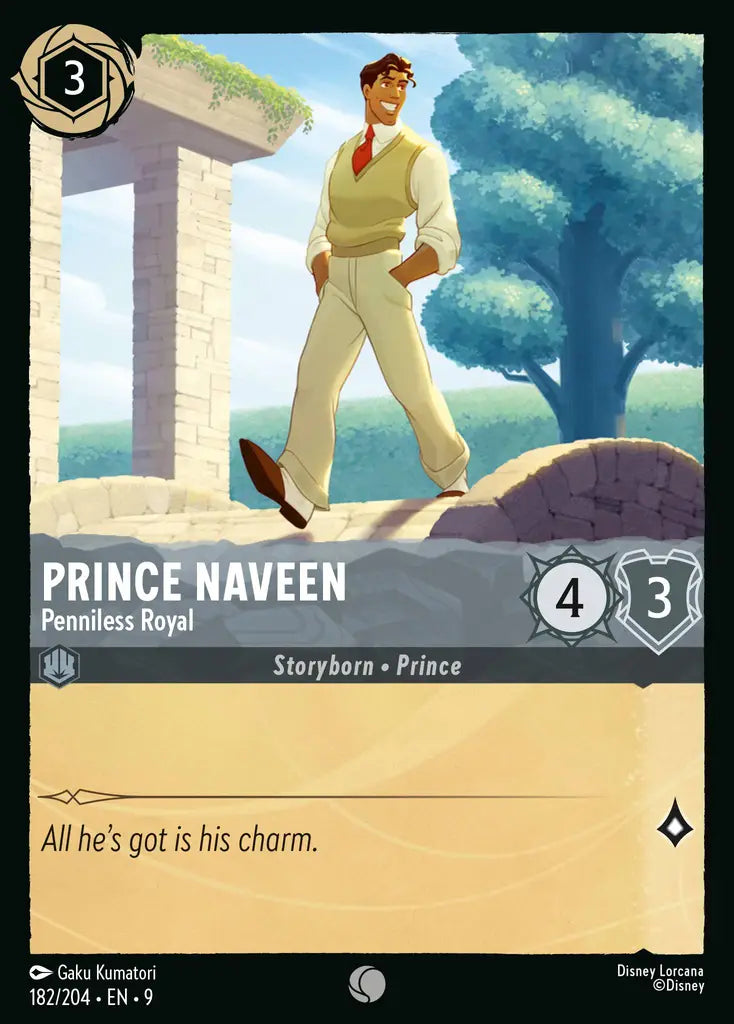 09 Fabled - 182/204 - Prince Naveen - Penniless Royal - FOIL