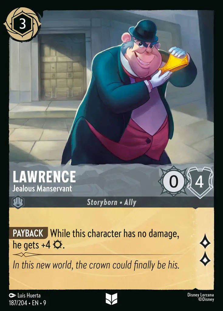 09 Fabled - 187/204 - Lawrence - Jealous Manservant - FOIL