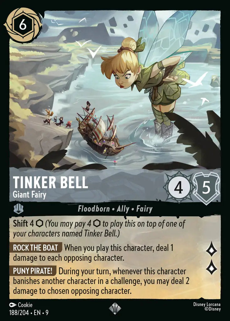 09 Fabled - 188/204 - Tinker Bell - Giant Fairy - FOIL