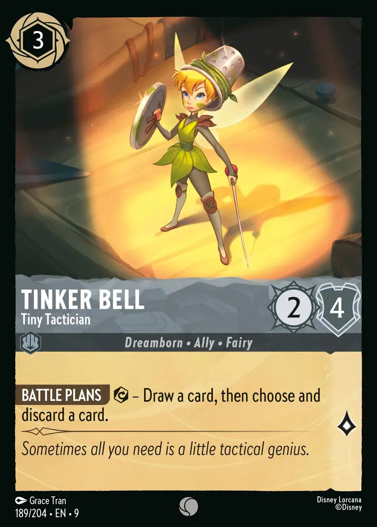 09 Fabled - 189/204 - Tinker Bell - Tiny Tactician - FOIL