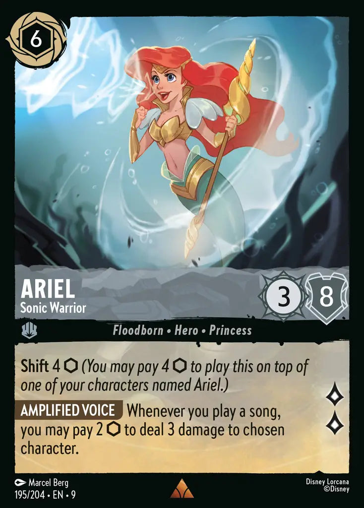 09 Fabled - 195/204 - Ariel - Sonic Warrior - NON FOIL