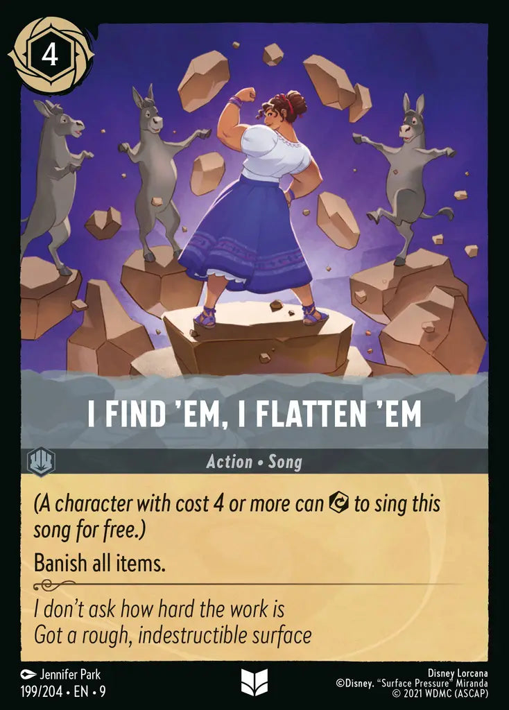 09 Fabled - 199/204 - I Find 'Em, I Flatten 'Em - FOIL