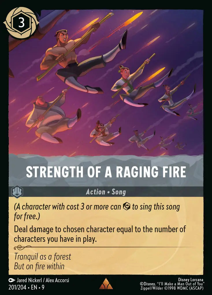 09 Fabled - 201/204 - Strength of a Raging Fire - FOIL