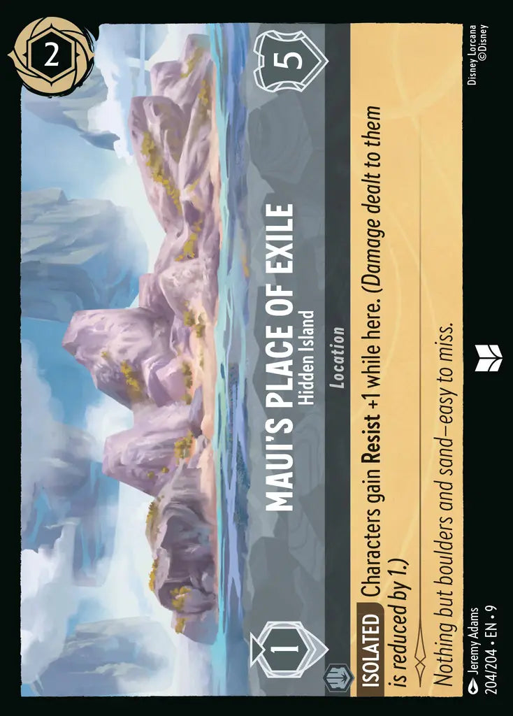 09 Fabled - 204/204 - Maui's Place of Exile - Hidden Island - FOIL