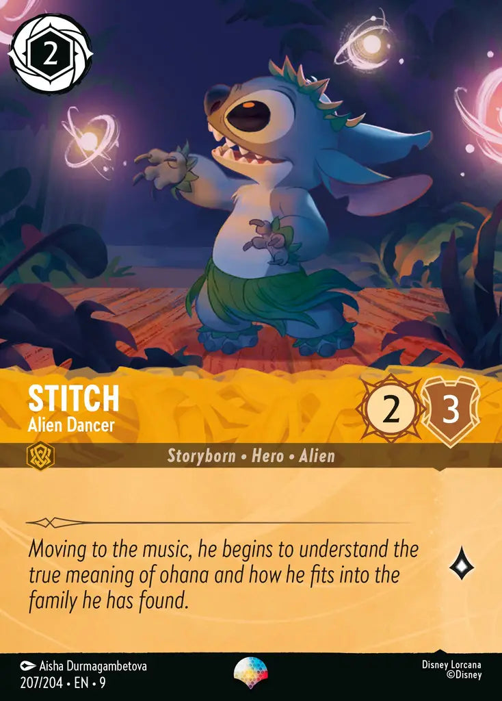 09 Fabled - 207/204 - Stitch - Alien Dancer - FOIL