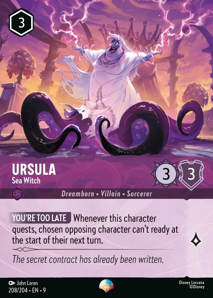09 Fabled - 208/204 - Ursula - Sea Witch - FOIL