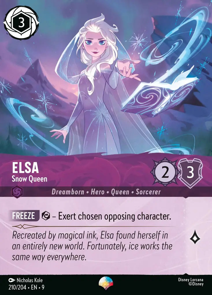 09 Fabled - 210/204 - Elsa - Snow Queen - FOIL