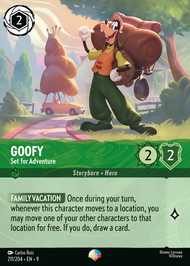 09 Fabled - 211/204 - Goofy - Set for Adventure - FOIL