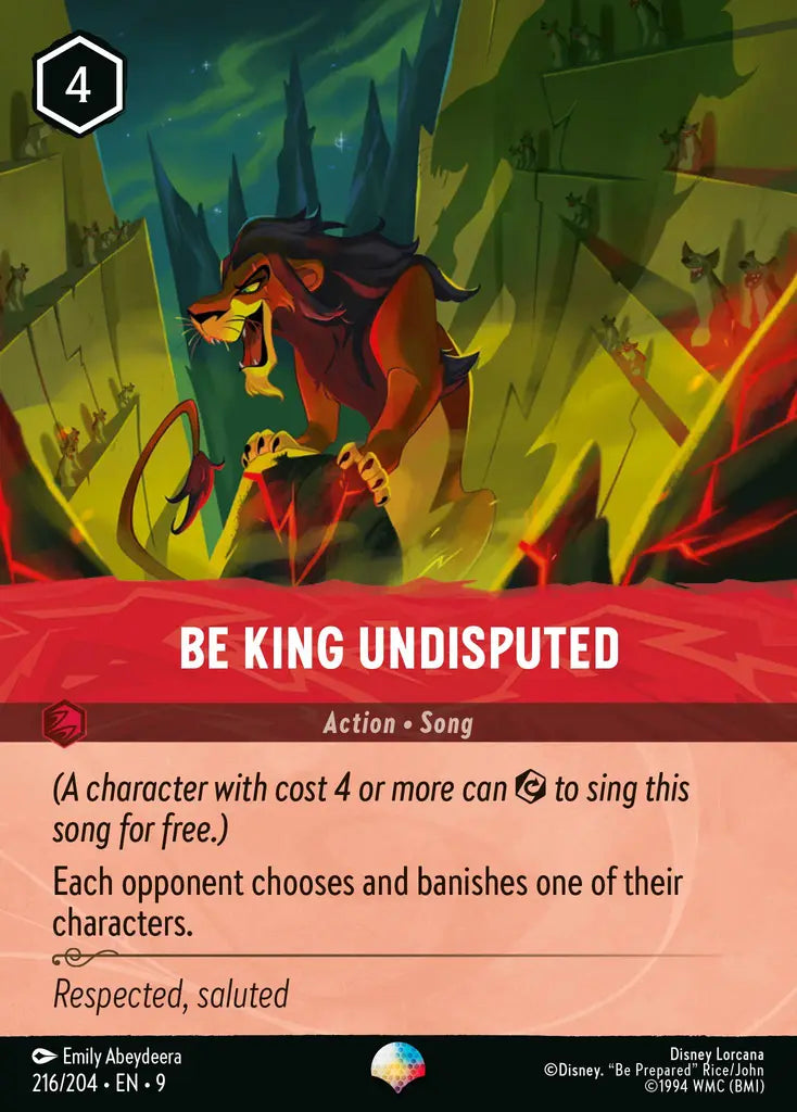09 Fabled - 216/204 - Be King Undisputed - FOIL