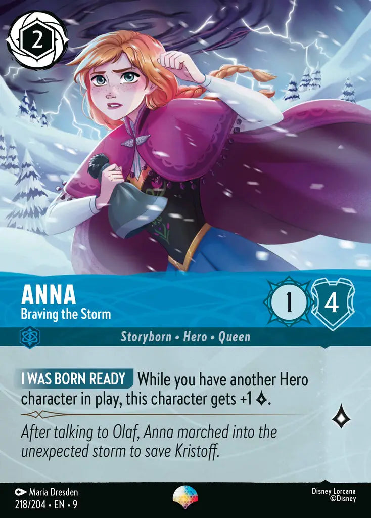 09 Fabled - 218/204 - Anna - Braving the Storm - FOIL