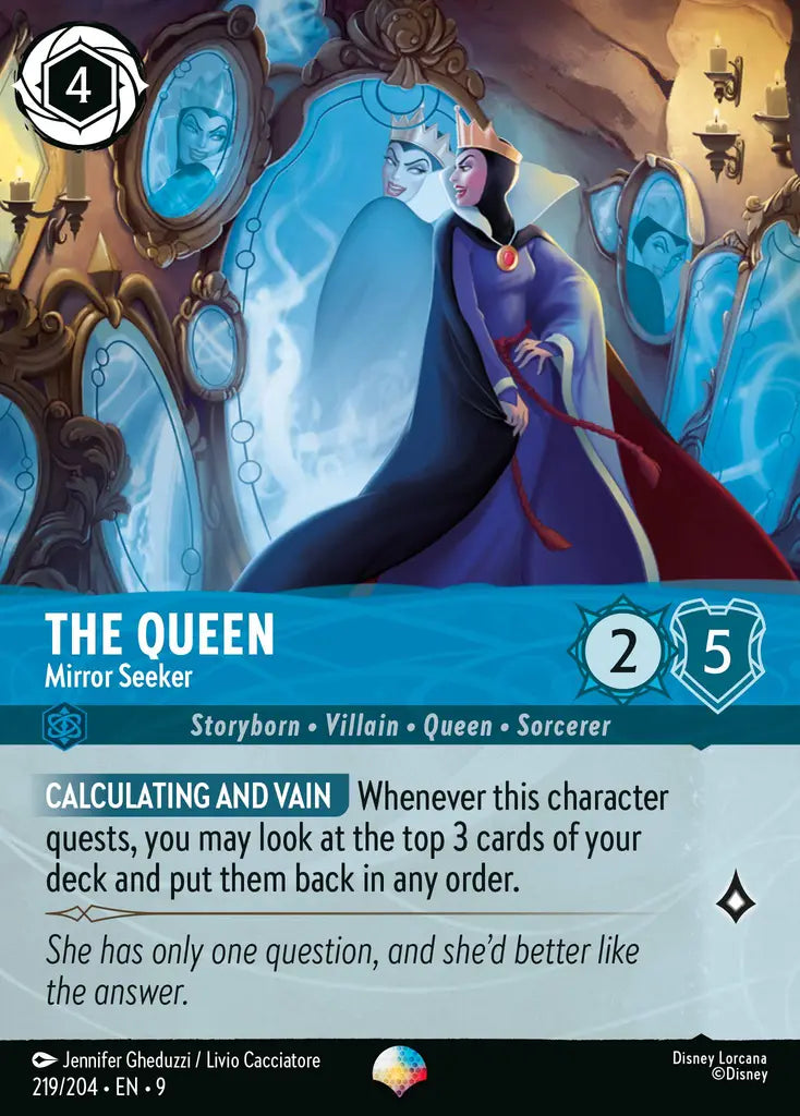 09 Fabled - 219/204 - The Queen - Mirror Seeker - FOIL