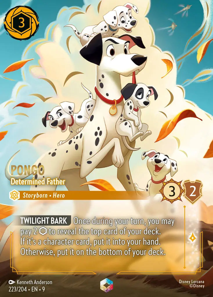 09 Fabled - 223/204 - Pongo - Determined Father - FOIL