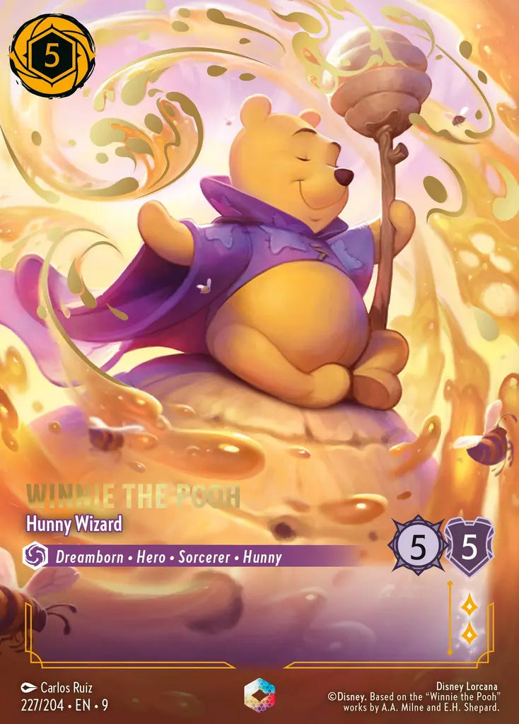 09 Fabled - 227/204 - Winnie the Pooh - Hunny Wizard - FOIL