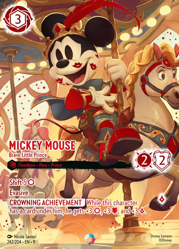 09 Fabled - 242/204 - Mickey Mouse - Brave Little Prince - FOIL
