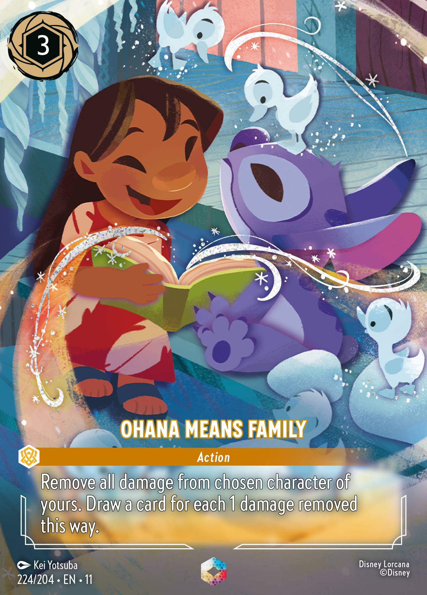 11 Winterspell - 224/204 - Ohana Means Family - FOIL