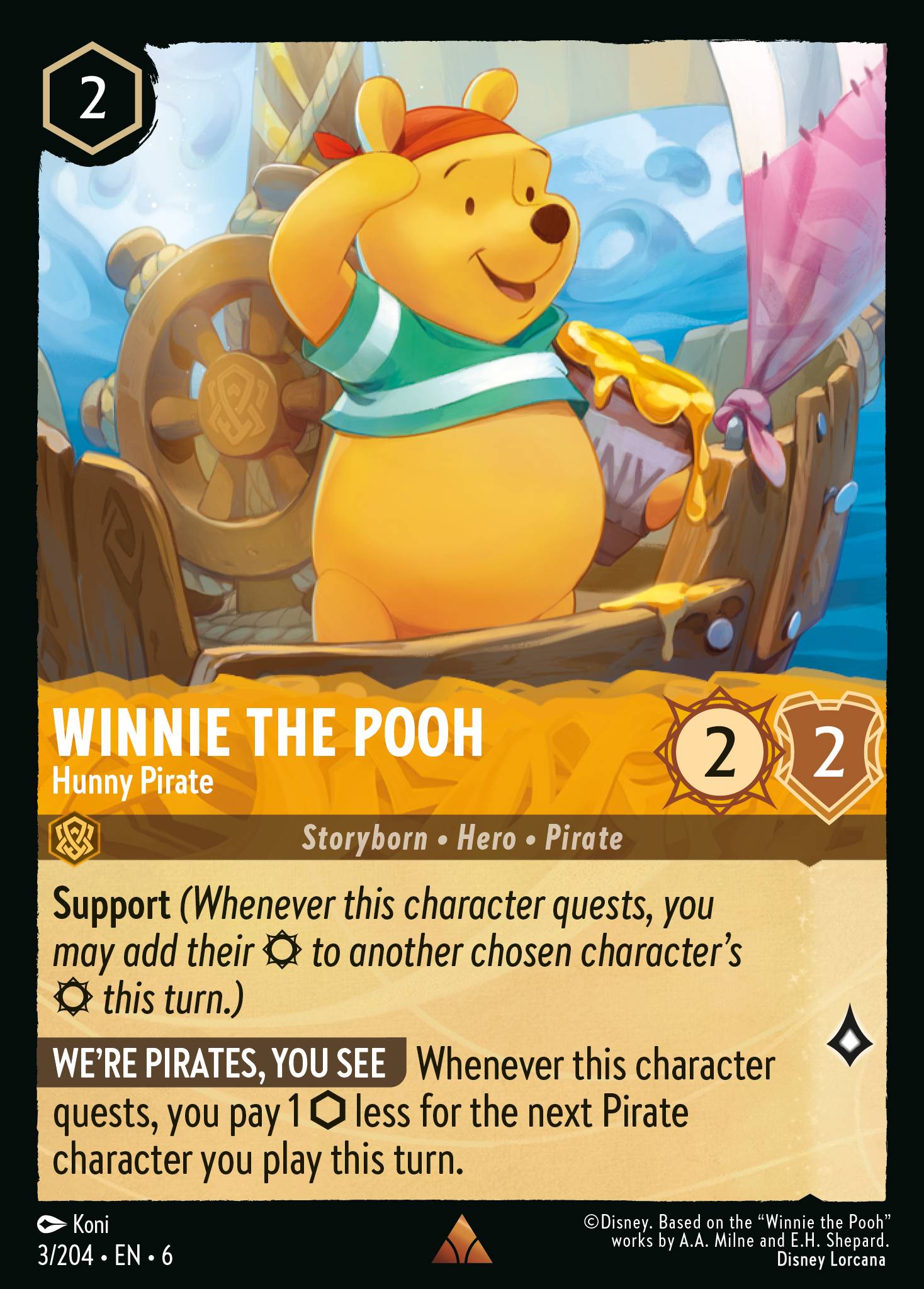 Winnie The Pooh - Hunny Pirate