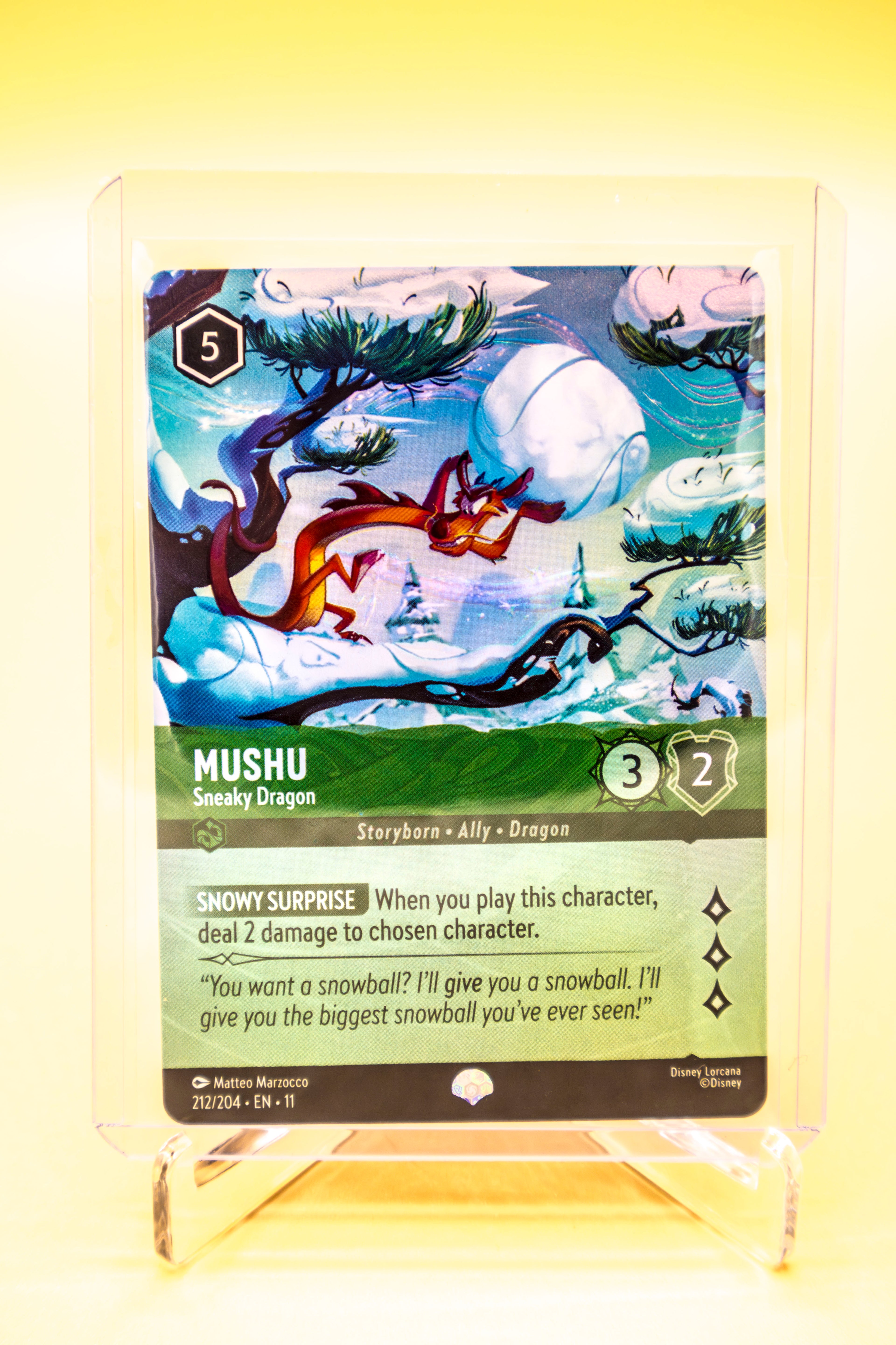 11 Winterspell - 212/204 - Mushu - Sneaky Dragon - FOIL