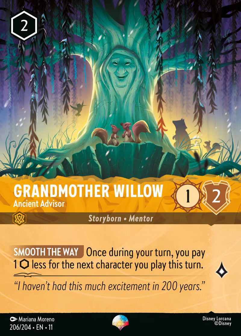 11 Winterspell - 206/204 - Grandmother Willow - Ancient Advisor - FOIL
