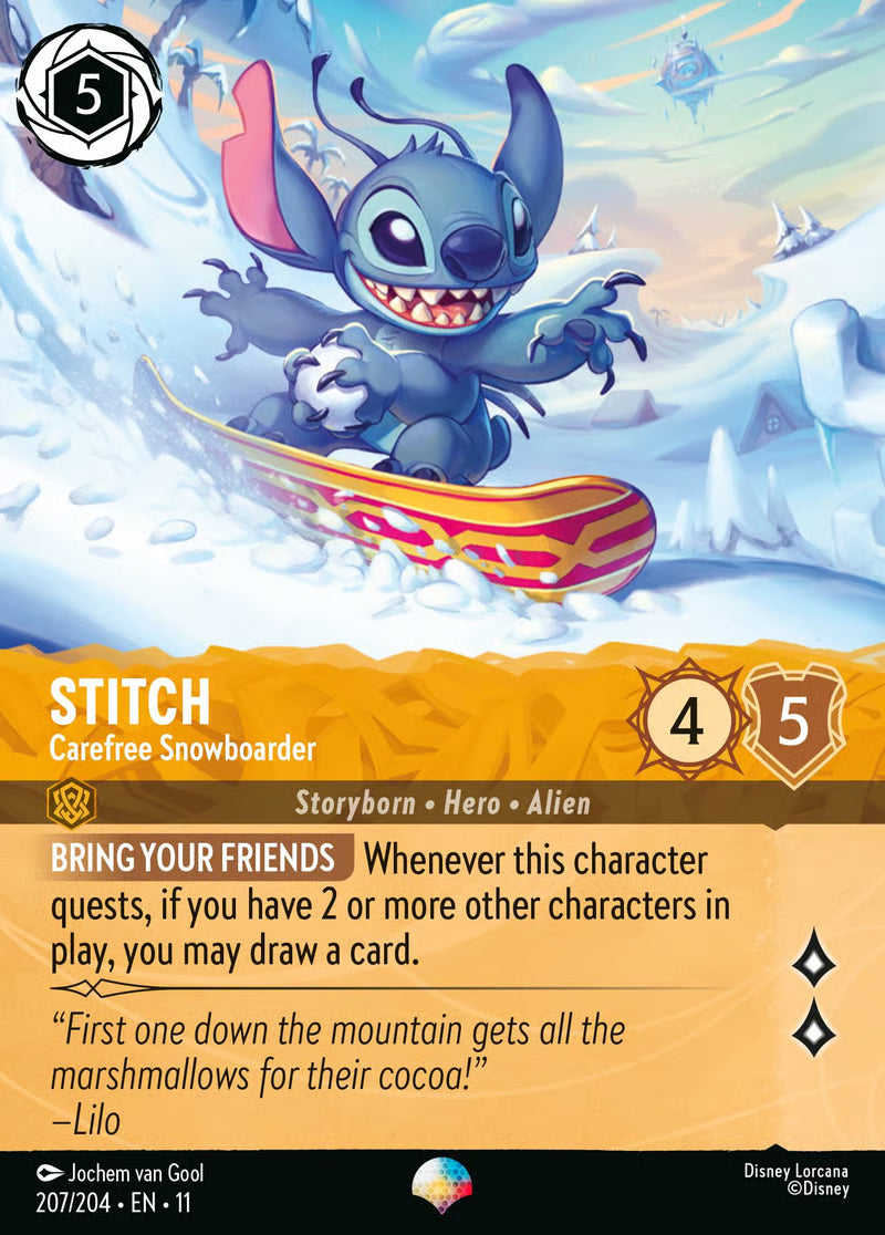 11 Winterspell - 207/204 - Stitch - Carefree Snowboarder - EPIC