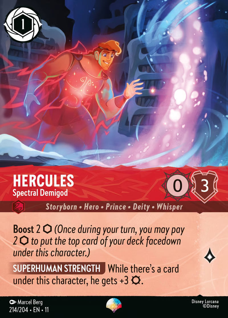 11 Winterspell - 214/204 - Hercules - Spectral Demigod - FOIL